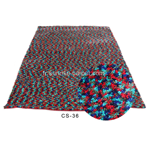 Tapis en polyester avec une coloration riche